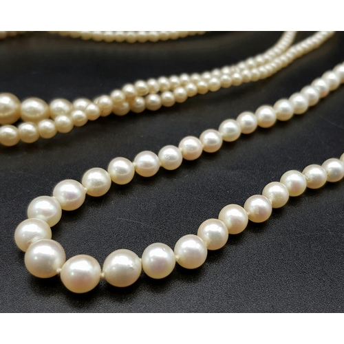 1477 - A Selection of 3 Different styles of Pearl Necklaces.