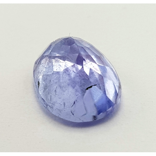 1512 - 2.98 Ct Blue Natural Tanzanite. Oval Shape. Comes with ITLGR Certificate.