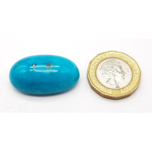 1422 - 44.26 Ct Natural Turquoise. Aqua Blue. Shape Cabochon. Comes with IGL&I Certificate.