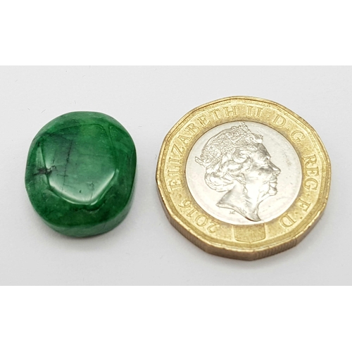 1464 - 16.25 Ct Aventurine Quartz. Green. Oval Cabachon. Comes with IGL&I Certificate.