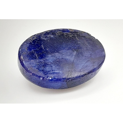 1323 - A 12.67ct Faceted Blue Quartz, in an Oval Shape. Color Enhanced. Come with the IGL&I Certificate