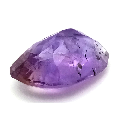 1793 - A 14.10 Ct Faceted Natural Ametrine, in a Pear Shape. Come with the GLI Certificate.