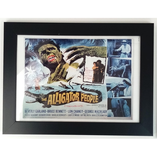 344 - A Fabulous Kitsch Collection of Seven Framed Vintage Horror B Movie Mini Posters. Perfect for desk d... 