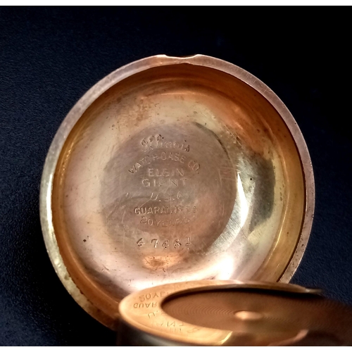 519 - A Victorian Gold-Plated Sovereign Case. Made by the Illinois watch-case company.