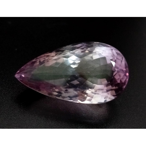 826 - A 47.30ct Natural Amethyst, in Pear cut shape
Size: 31 x 17 x15.7 mm approx