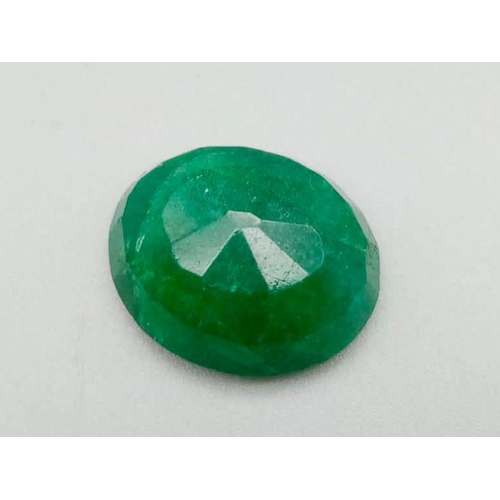 1183 - 11.70 Ct Natural Brazilian Emerald. In Oval Shape. Comes with GLI Certificate.