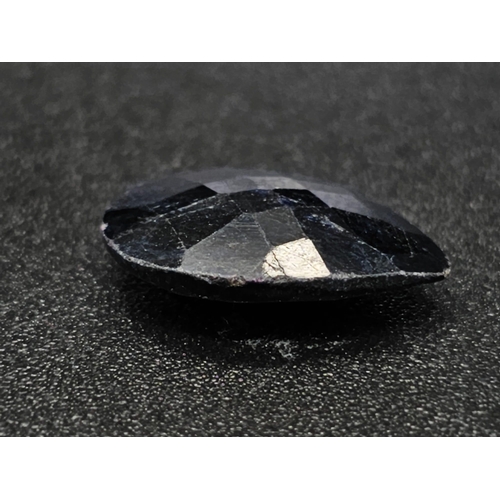 1190 - 4.80 Ct Natural  Blue Sapphire. Colour Enhanced. Pear Shape. GLI Certificate.