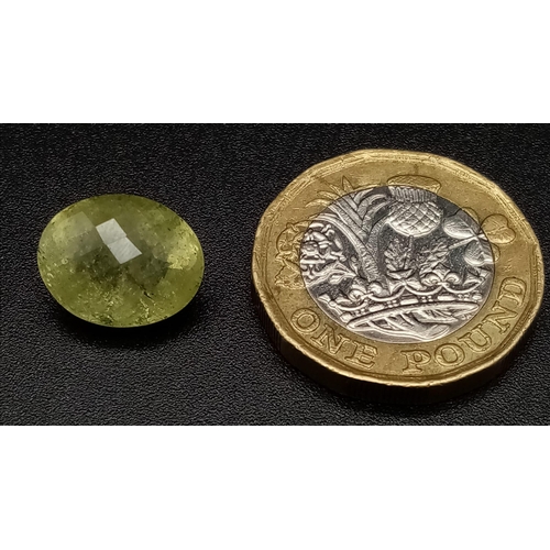 1225 - A 5.94ct Natural Yellow Beryl, Earth Mined. Comes with an ITLGR Certificate.