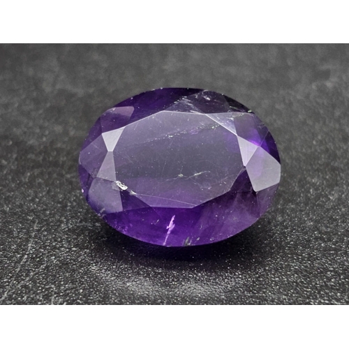 1490 - A 29.05ct Natural Amethyst Lot, in an Oval cut shape.