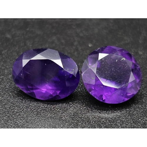 1490 - A 29.05ct Natural Amethyst Lot, in an Oval cut shape.