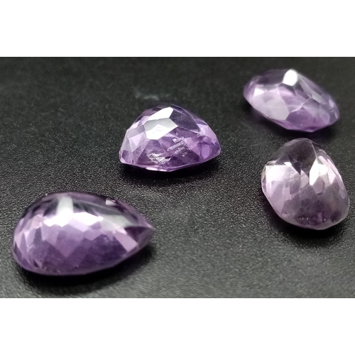 468 - A 24.40ct Natural Amethyst lot. Mixed cut.