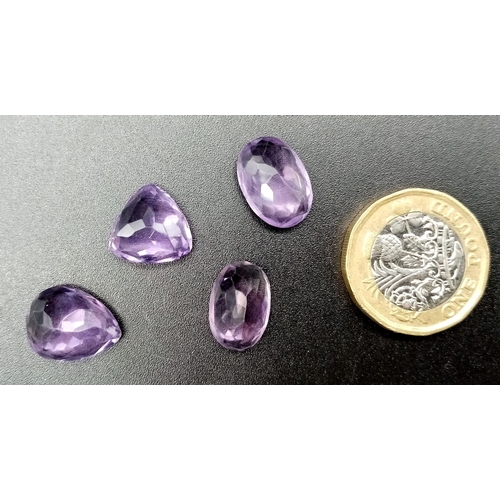 468 - A 24.40ct Natural Amethyst lot. Mixed cut.