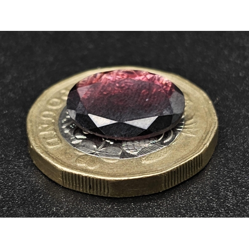 1211 - A 4.55 Ct Natural Faceted Pyrope Garnet, in an Oval mixed Shape. Comes with the IGL&I Certificate