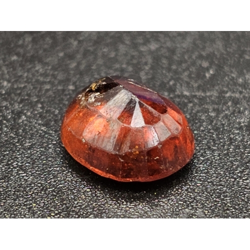 937 - A 4.6ct Natural Hessonite Garnet. Oval Cut. Comes with GLI Certificate.