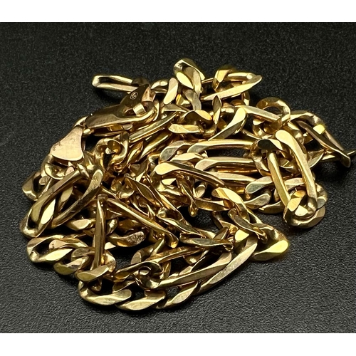 94 - A 9K Yellow Gold Figaro Link Necklace. 48cm. 16.76g