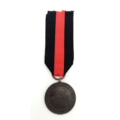 1023 - 3rd Reich Sudetenland Medal for entry into Poland.