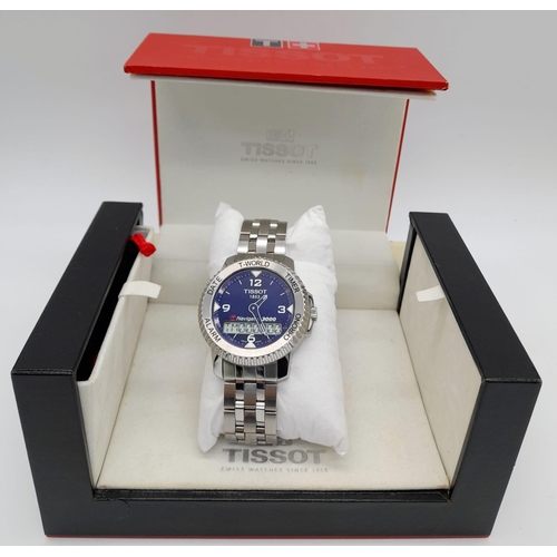 1219 - An Excellent Condition Tissot T-Touch Navigator 3000. Full Working Order with Box, Spare links pouch... 