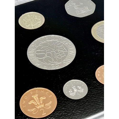 1446 - A Royal Mint 2003 United Kingdom Coin Proof Set. An eleven coin set that includes the coronation cro... 