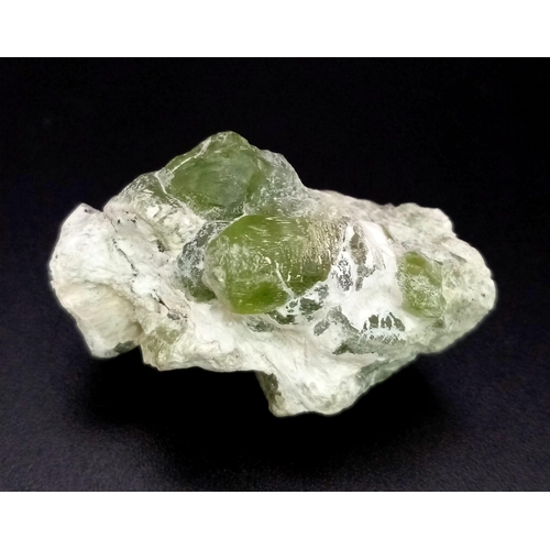 1789 - A 74ct Peridot Gemstone Crystal from the Spat Mine in Manshera, Pakistan.