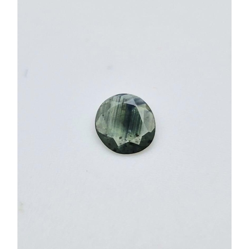 1781 - A 0.7ct Natural Blue Ceylon Sapphire. Oval Cut. GLI Certified.