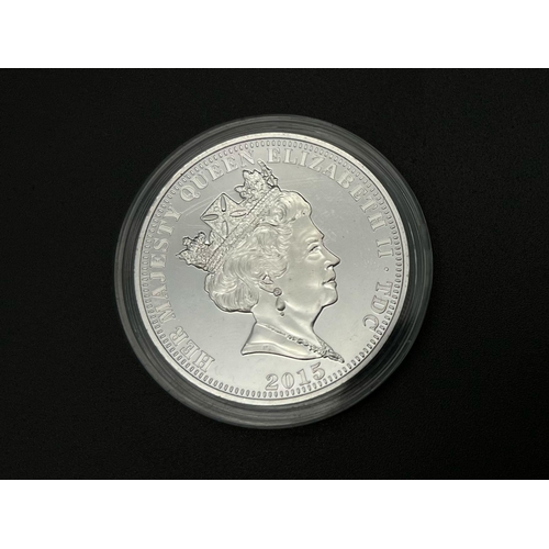 716 - A Limited-Edition Mint Condition 2015 1 Ounce Sterling Silver (Silver Proof) UK £5 Coin Commemoratin... 