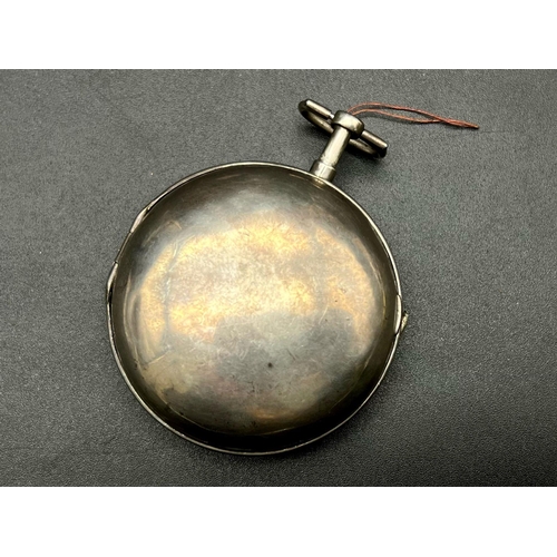 838 - An Antique White Metal Pocket Watch. 5.5cm diameter. A/F
Ref: 012037