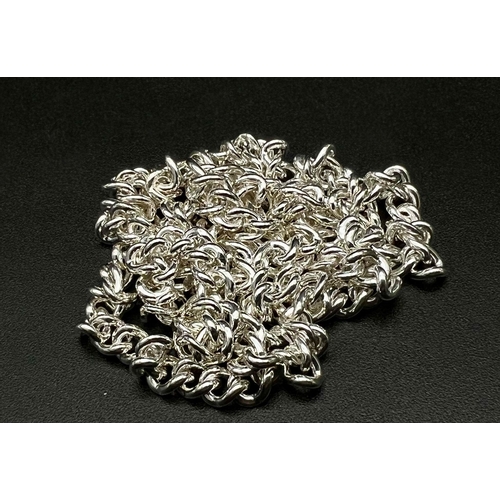 696 - STERLING SILVER CURB CHAIN 29.1G