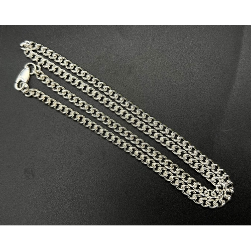 696 - STERLING SILVER CURB CHAIN 29.1G