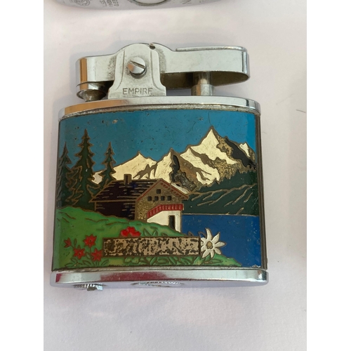 636 - Selection of interesting vintage lighters, to include, souvenirs of Switzerland, New York, Belgium, ... 