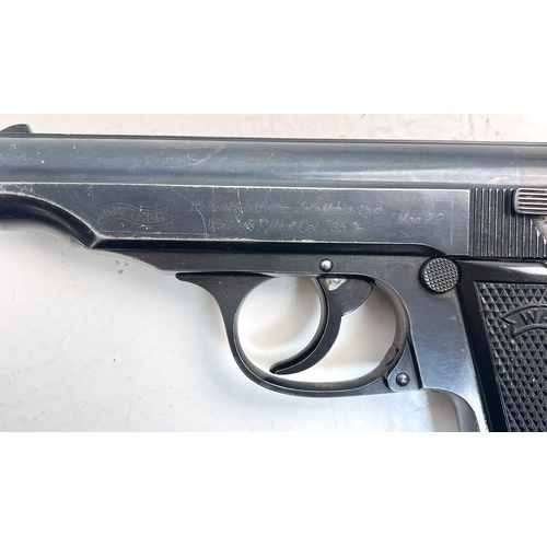 1244 - A Walther PP 32ACP Semi Automatic with drop out magazine. comes with Deactivation Certificate.