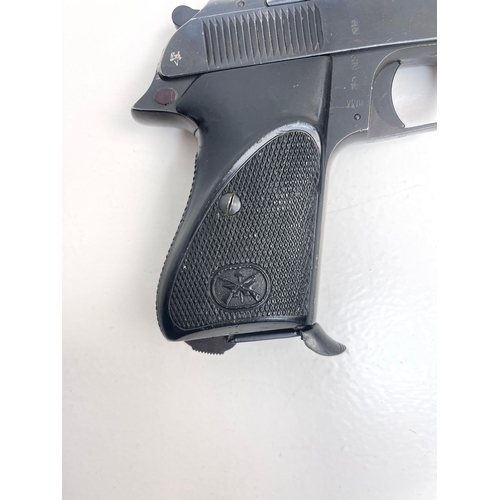 1251 - V Bernardell 9mm Model 60 Automatic SN Pistol. with Drop out Magazine. Comes with Deactivation Certi... 