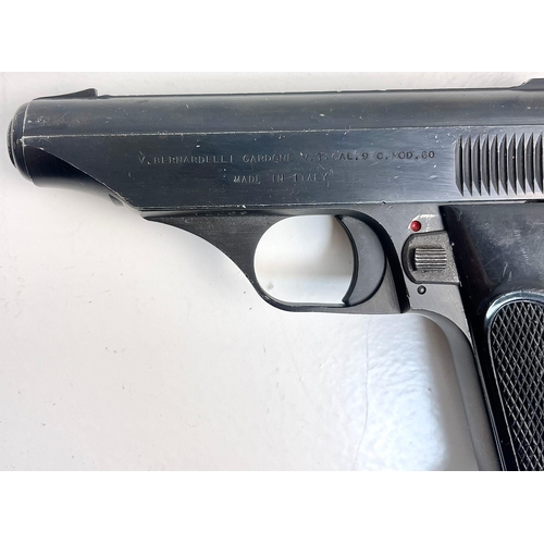 1251 - V Bernardell 9mm Model 60 Automatic SN Pistol. with Drop out Magazine. Comes with Deactivation Certi... 