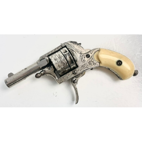 1258 - Leys Pocket Pistol .22 Revolver, Hammerless to stop it getting Caught in pocket or Handbag. This is ... 