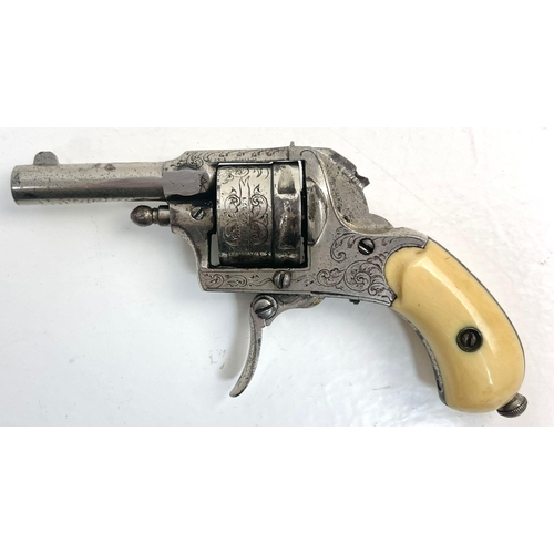 1258 - Leys Pocket Pistol .22 Revolver, Hammerless to stop it getting Caught in pocket or Handbag. This is ... 