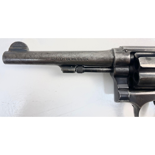 1264 - A Smith and Wesson 38 Revolver as used by the Texas Ranger with Original Bone Handle Grips. Comes wi... 