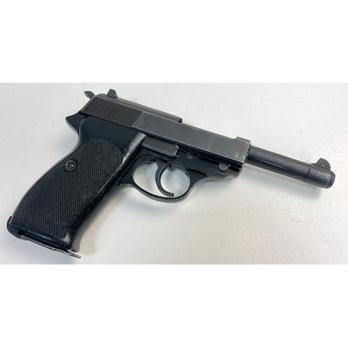 301 - Walther P38 Semi Automatic Pistol. With dropm out magazine and dry firing action.