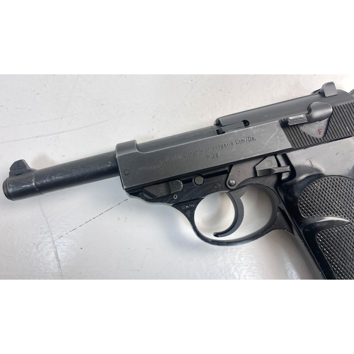 301 - Walther P38 Semi Automatic Pistol. With dropm out magazine and dry firing action.