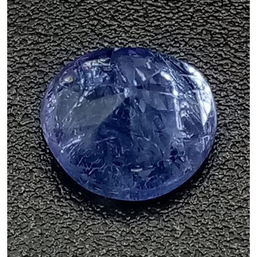 776 - A 1.06ct Brilliant Round Cut, Blue Tanzanite Gemstone. Complete with GFCO Certification.