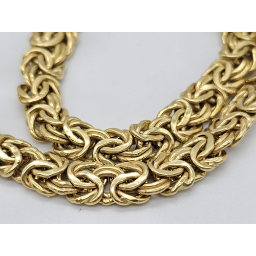 188 - An Italian 18 K yellow gold chain necklace. Length: 46 cm, weight: 20.60 g. REF: 00002649