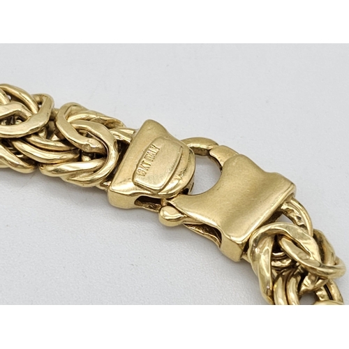 188 - An Italian 18 K yellow gold chain necklace. Length: 46 cm, weight: 20.60 g. REF: 00002649