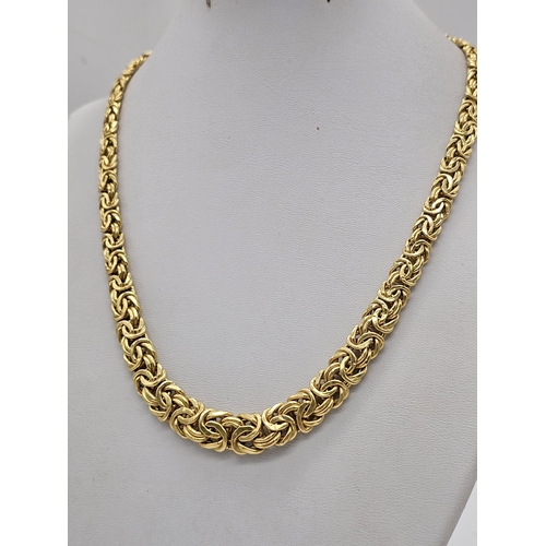 188 - An Italian 18 K yellow gold chain necklace. Length: 46 cm, weight: 20.60 g. REF: 00002649