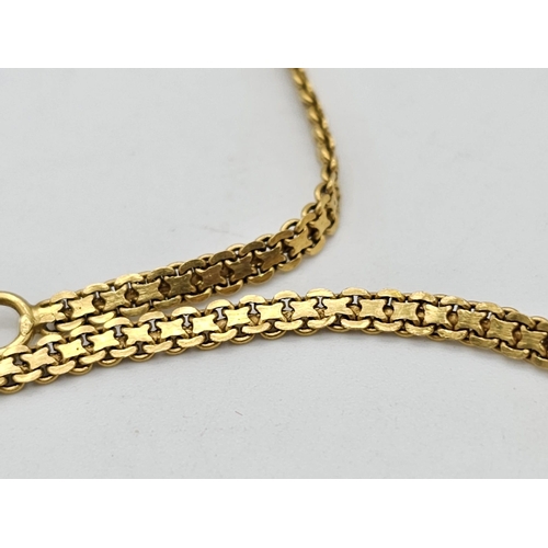 712 - Withdrawn
A yellow gold mixed lot consisting of: 
22 K Necklace and pair of earrings (butterfly miss... 