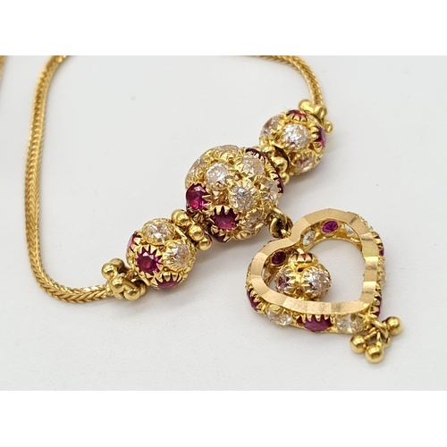 790 - A yellow gold mixed lot consisting of: 
21 K bracelet, necklace, chain and bangle A/F
20 K necklace ... 