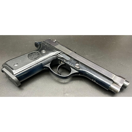 1250 - BERETTA 92S 9MM Semi Automatic Pistol. Comes with Deactivation Certificate.