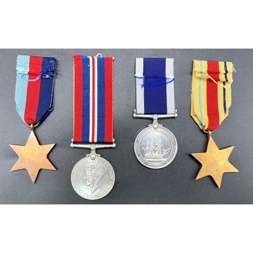 190 - A historically interesting group of four medals consisting of the 1939-45 Star, the Africa Star and ... 