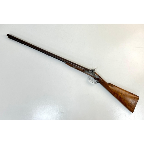 755 - Extremely rare double barrel muzzle loading shotgun by Durs Egg of London, 29.5