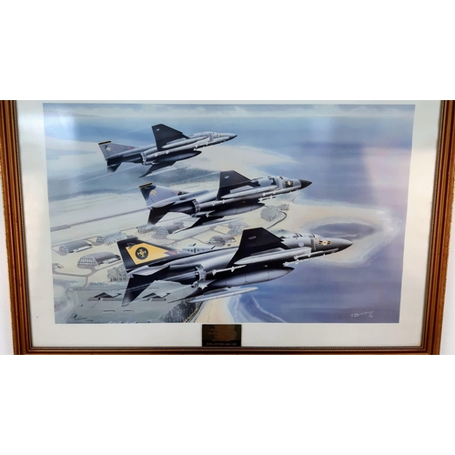 801 - A Parcel of 2 RAF Pieces Comprising; 1) Vintage 1986 Limited Edition (212 of 500) Framed and Glazed ... 