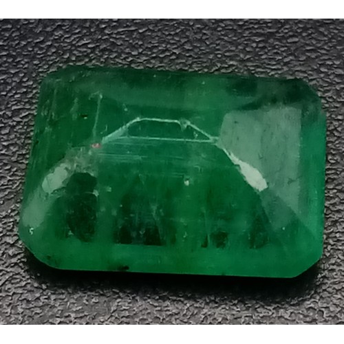 379 - A 2.14ct Octagonal, Zambian Step Cut, Emerald Gemstone. Comes with GFCO certification.