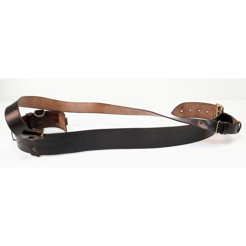 1357 - British Army officer’s Sam Browne belt with modified ‘quick fit’ buckle.