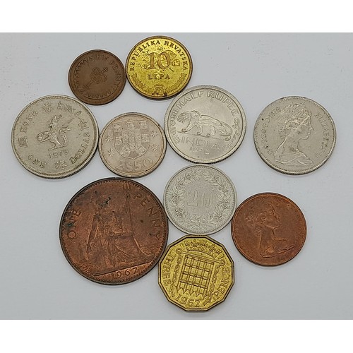 1028 - A Parcel of 100 Vintage and Antique UK and World Coins, Please see photos.